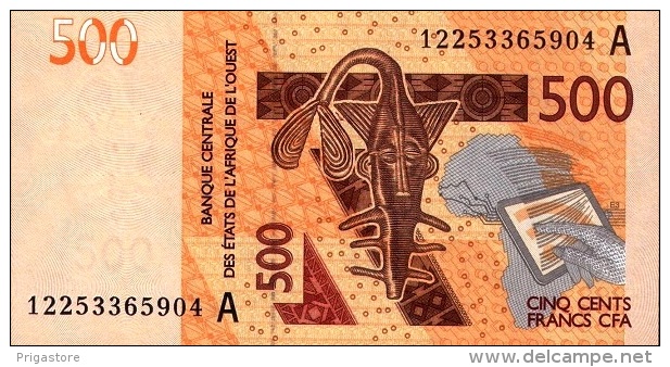 West African States - Afrique De L´ouest Côte D´Ivoire 2012 Billet 500 Francs Pick 119 A Neuf 1er Choix UNC - Côte D'Ivoire