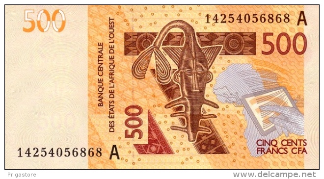 West African States - Afrique De L´ouest Côte D´Ivoire 2014 Billet 500 Francs Pick 119 C Neuf 1er Choix UNC - Ivoorkust