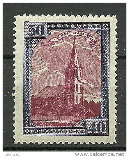 LETTLAND Latvia 1925 Libau Michel 110 A * - Latvia