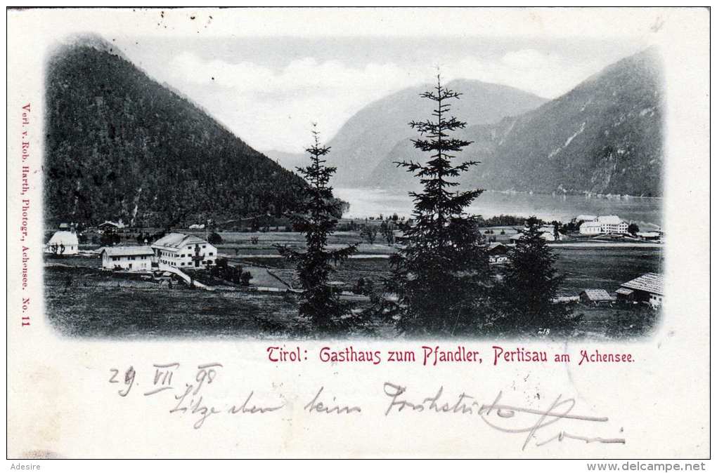 PERTISAU Am Achensee (Tirol) - Gasthaus Zum Pfandler, Gel.1898 - Achenseeorte