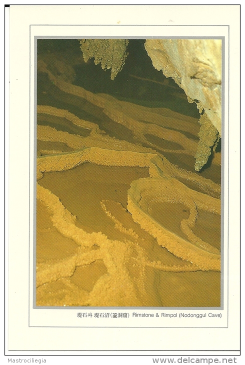 SOUTH KOREA   COREA DEL SUD  Rimstone & Rimpol  Nodonggul Cave  Grotte - Corea Del Sud