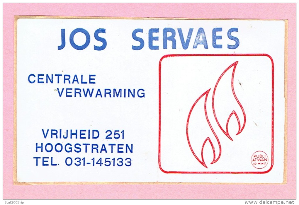 Sticker - JOS SERVAES - Centrale Verwarming - Hoogstraten - Vrijheid 251 - Stickers