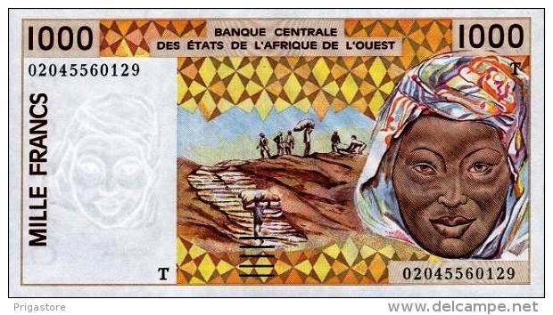 West African States - Afrique De L´ouest Togo 2002 Billet 1000 Francs Pick 811 L Neuf 1er Choix UNC - Togo