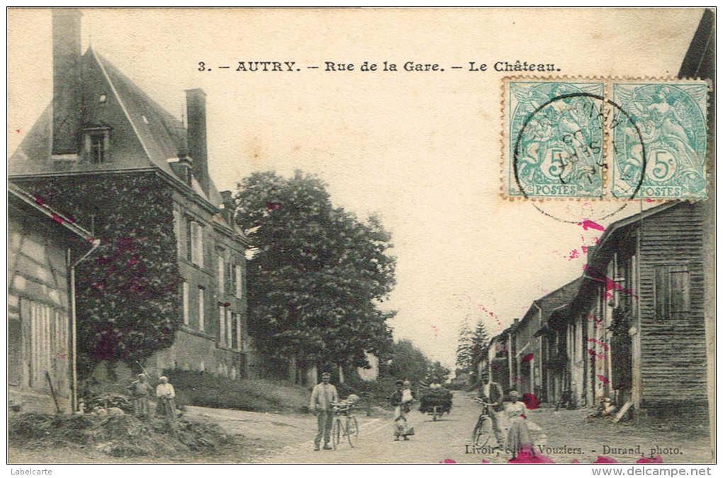 ARDENNES 08.AUTRY RUE DE LA GARE LE CHATEAU - Autres & Non Classés