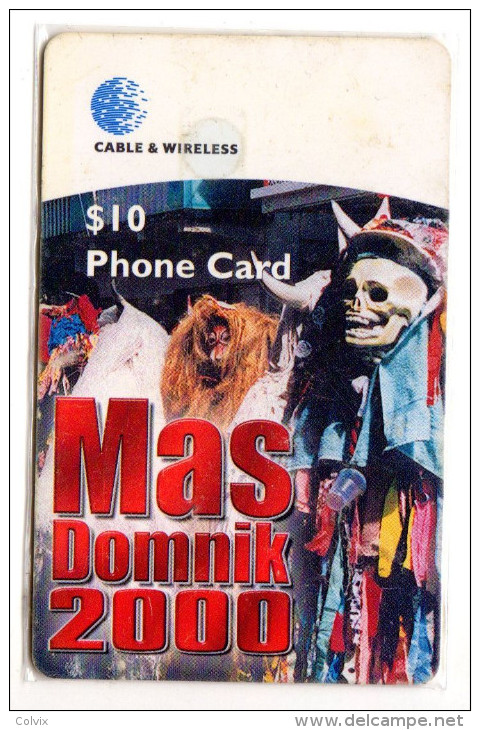 DOMINIQUE REF MV CARDS DOM-C4 Année 1999 Mas Domnik 2000 - Dominica