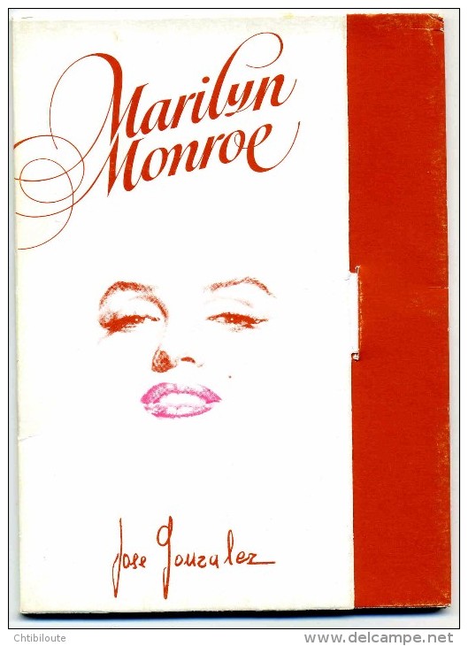 ACTRICE  /   M.M 12   / MARYLIN  MONROE  / POCHETTE 5 CARTES PAR  PEPE GONZALEZ       N°    CPM / CPSM   10 X 15   NEUVE - 5 - 99 Postcards