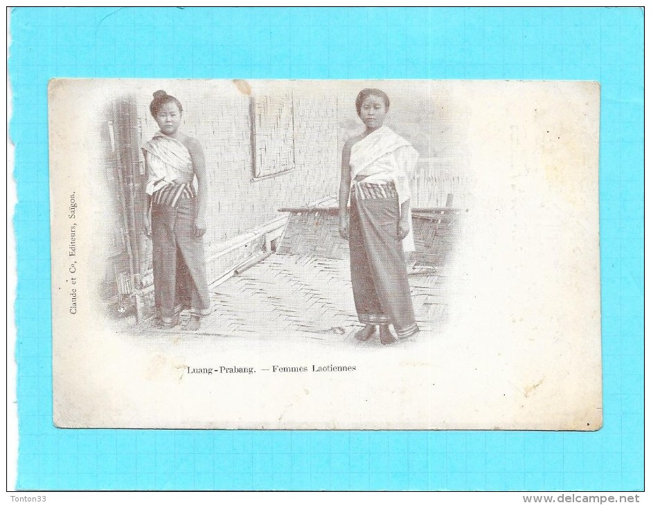 LAOS - ASIE - CPA DOS SIMPLE TRES RARE - LUANG - Prabang - Femmes Laotiennes - ENCH1202 - - Laos