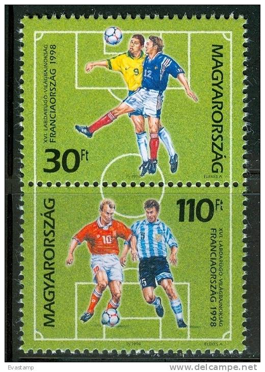 HUNGARY - 1998. World Cup Soccer Championships Pair (Sport) MNH!! Mi:4506-4507 - Unused Stamps