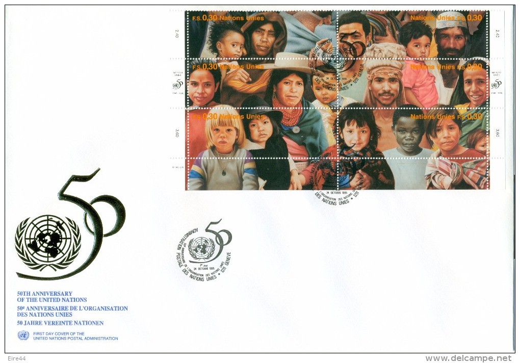 United Nations 1995 3 FDC 50th Anniversary - Collections, Lots & Séries
