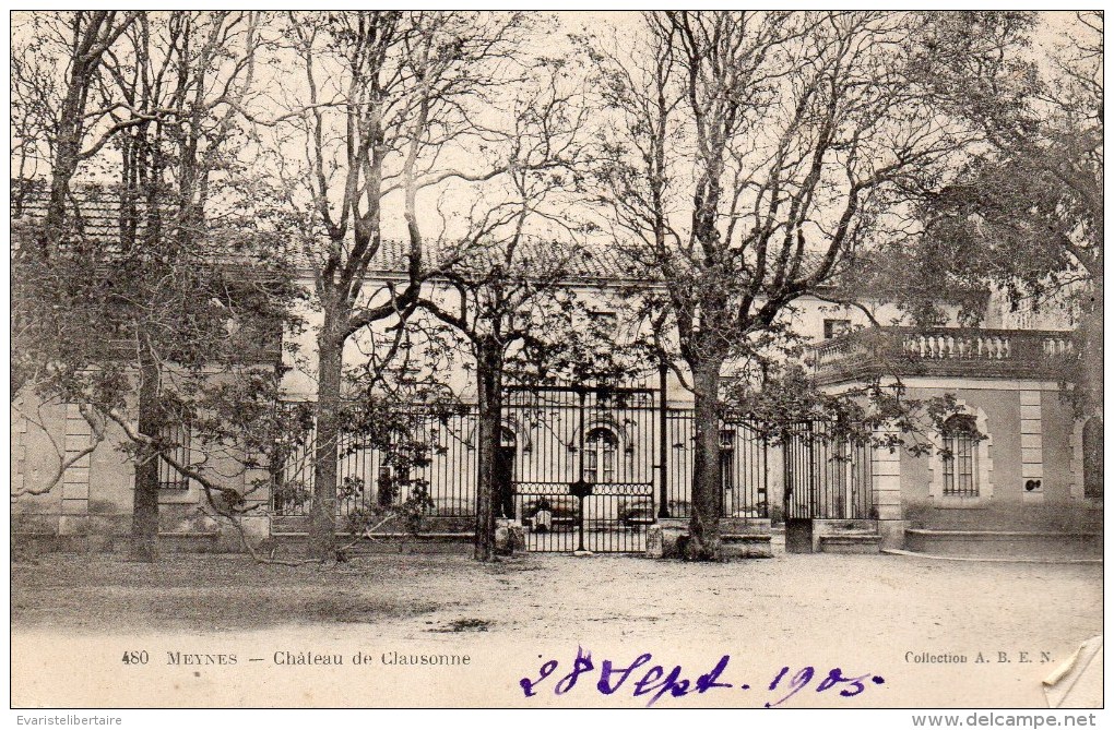 MEYNES : Le Chateau De CLAUSONNE ,n°480 - Autres & Non Classés