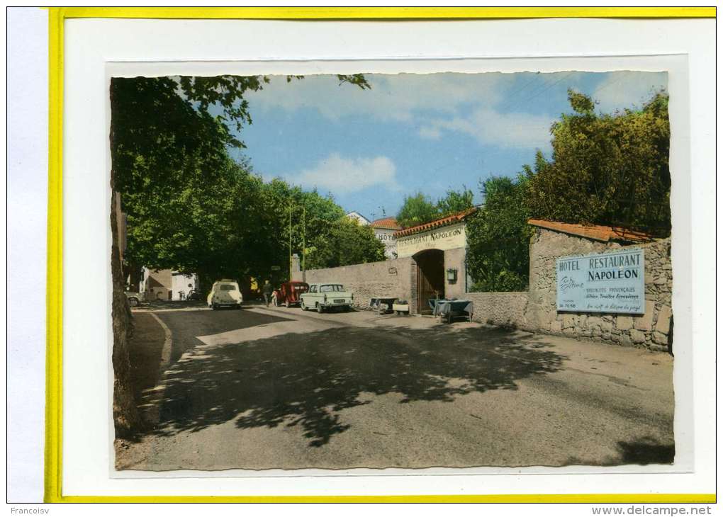 SAINT -VALLIER -DE -THIEY - Route Napoléon Et Le Restaurant "chez TITINE" Collection Coquet N° DI30 Peugeot 404 Traction - Autres & Non Classés