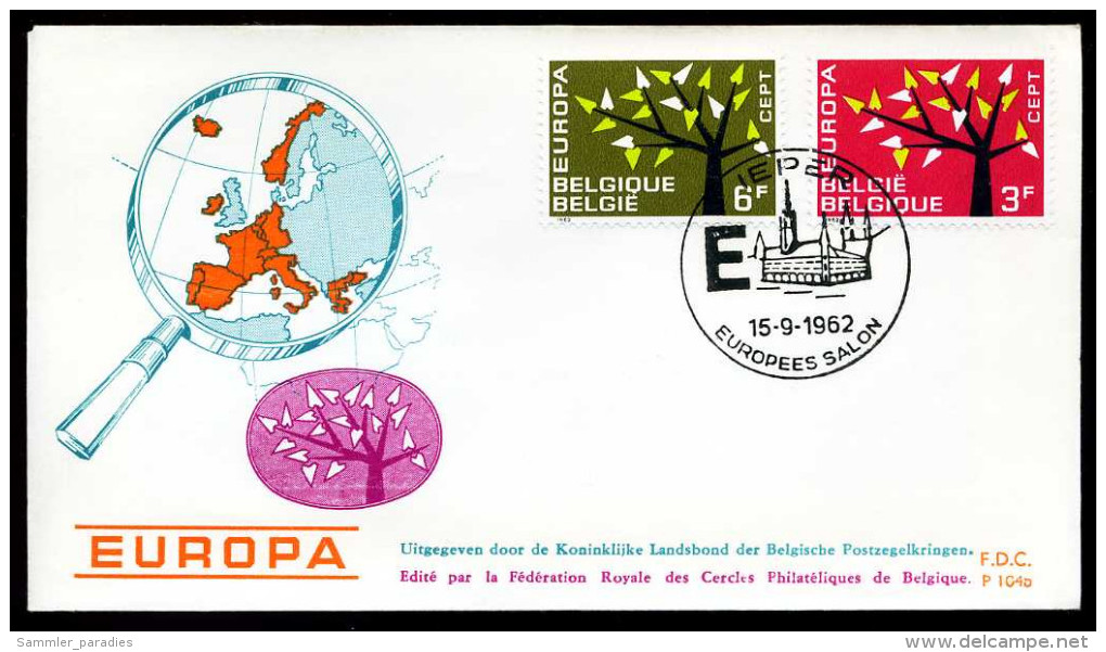 37552) B - Mi 1282 / 1283 FDC - 3-6F      CEPT62 Europa - 1961-1970