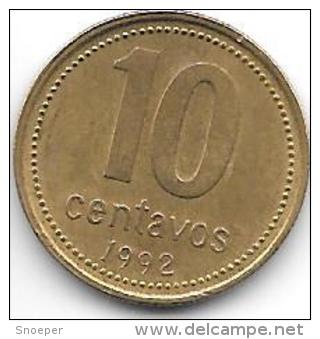 Argentina 10 Centavos 1992  Km 107 - Argentine