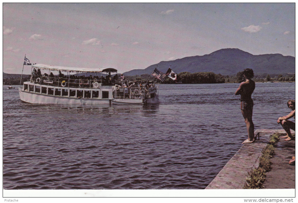 Magog Québec Canada - Lac Memphremagog Lake - Bateau Boat Croisière - 2 Scans - Other & Unclassified