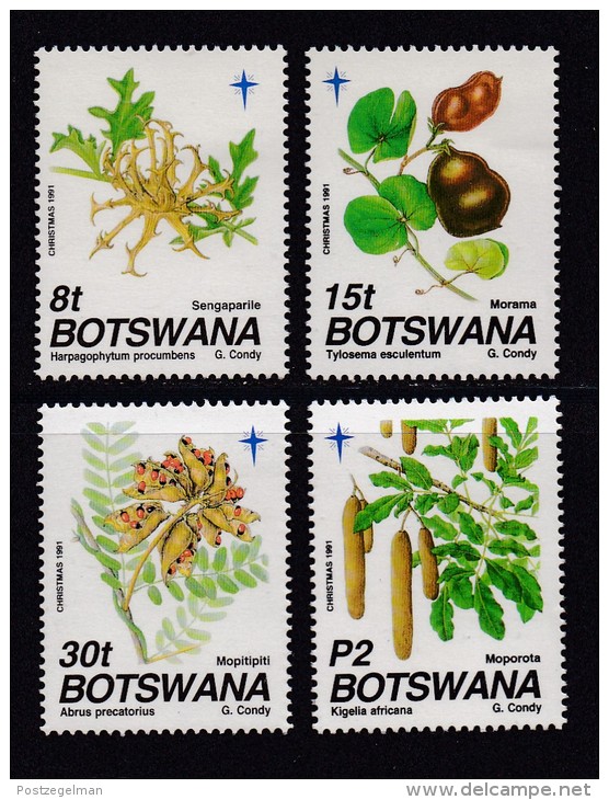 BOTSWANA, 1991, Mint Hinged Stamps , Christmas, 501--504 , #986 - Botswana (1966-...)
