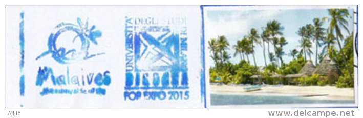 MALDIVES ISLANDS. UNIVERSAL EXPO MILANO 2015, Letter From The Maldives Island Pavilion In The EXPO MILANO, - 2015 – Milan (Italie)