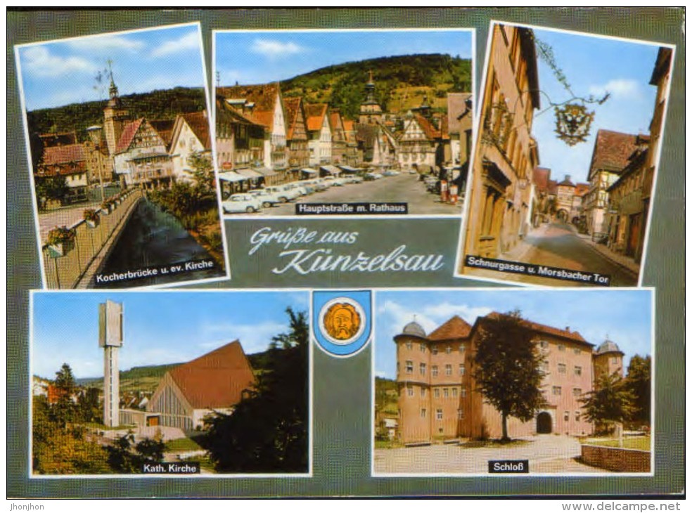 Germany - Postcard Circulated In 1978 - Grusse Aus Kunzelsau - 2/scans - Kuenzelsau