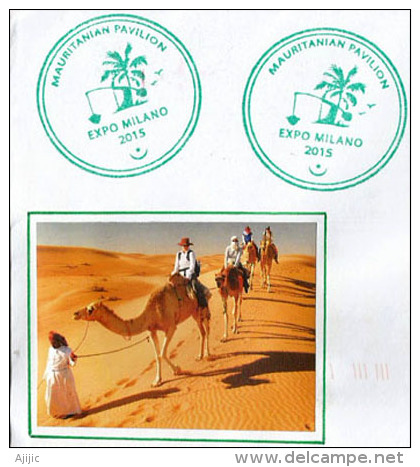 MAURITANIE.EXPO MILAN 2015.,lettre Du Pavillon Mauritanien à MILAN,postée De Milano Roserio,adressée En Andorre - 2015 – Milan (Italie)