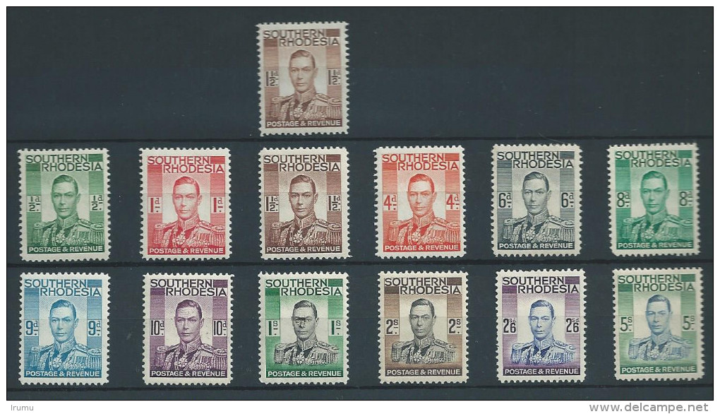 Southern Rhodesia 1937 Set MH * (SN 517) - Southern Rhodesia (...-1964)