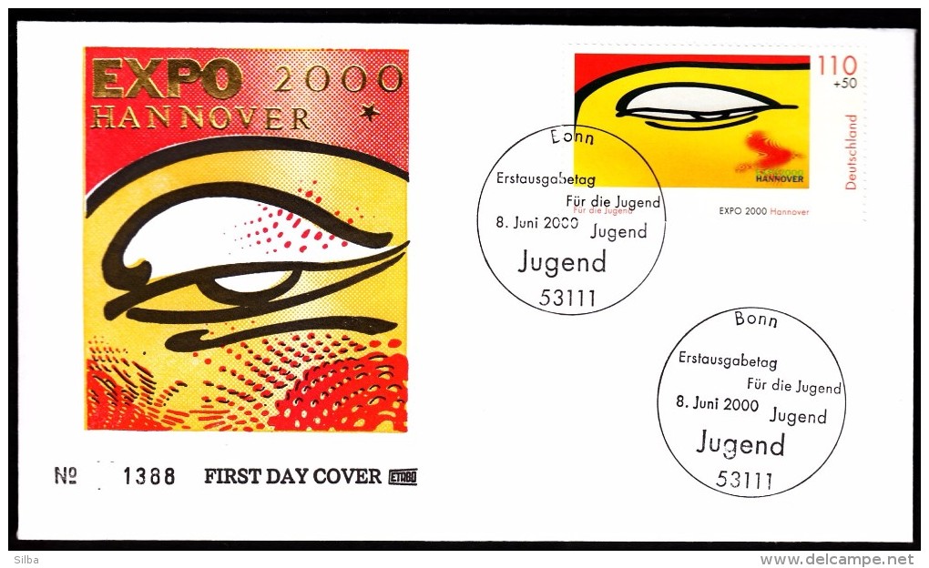 Germany Bonn 2000 / For Youth / EXPO 2000 Hannover Africa / Jugend / FDC - 2000 – Hanover (Germany)