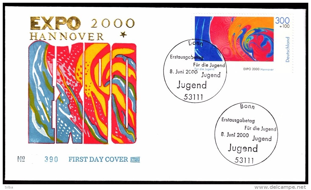 Germany Bonn 2000 / For youth / EXPO 2000 Hannover Africa / Jugend / FDC