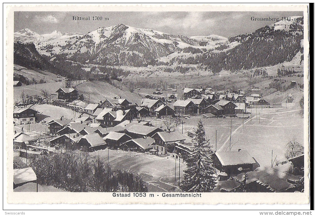 GSTAAD: Winteransicht ~1920 - Gstaad