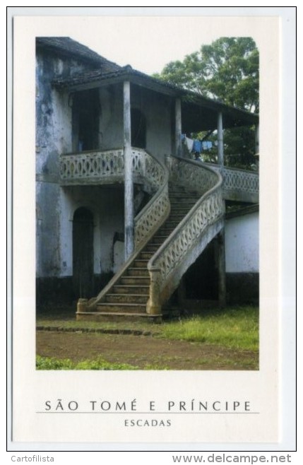 PRINCIPE - Roça Sundy. Escada Da Vivenda  (2 Scans) - Sao Tome En Principe