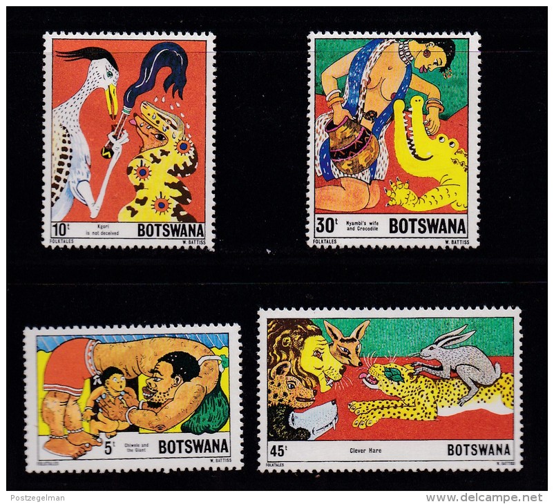 BOTSWANA, 1980, Mint Hinged Stamps , Fairy Tales, 253-256 , #784 - Botswana (1966-...)