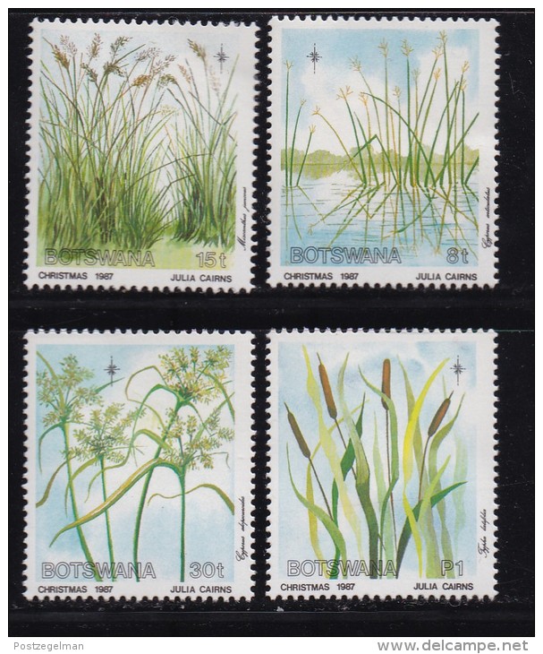 BOTSWANA, 1987, Mint Hinged Stamps ,  Christmas Grasses,  423-426, #876 - Botswana (1966-...)
