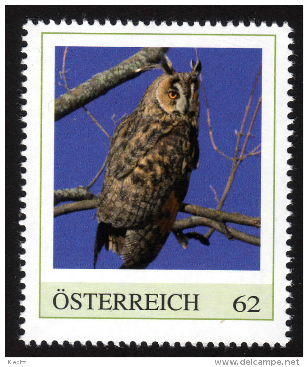 ÖSTERREICH 2014 ** Waldohreule / Asio Otus - PM Personalized Stamp MNH - Eulenvögel