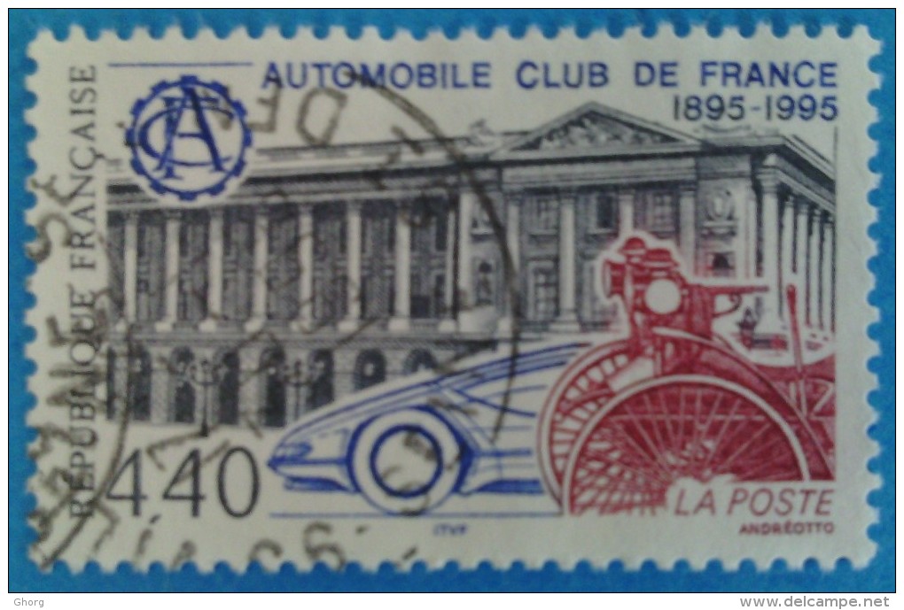 France 1995  : Centenaire De L´Automobile Club De France N° 2974 Oblitéré - Gebraucht