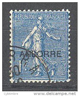 Andorre: Yvert N°18°; Type Semeuse Lignée; Voir Le Scan; PETIT PRIX A PROFITER!!! - Used Stamps