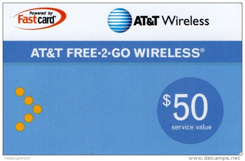 CARTE PREPAYEE  ETATS-UNIS  AT&T  *$50 - AT&T