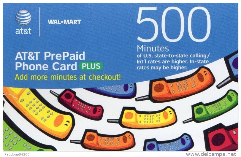 CARTE PREPAYEE  ETATS-UNIS  AT&T  *$ 500 Minutes - AT&T