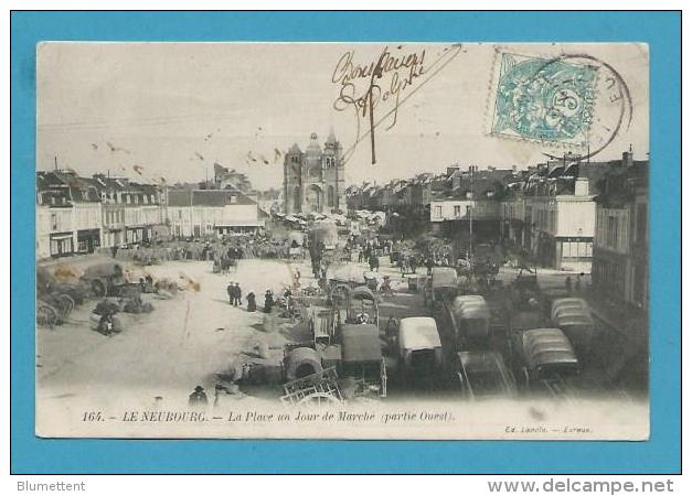 CPA 164 - Métier Marchands Ambulants La Place Jour De Marché LE NEUBOURG 27 - Le Neubourg