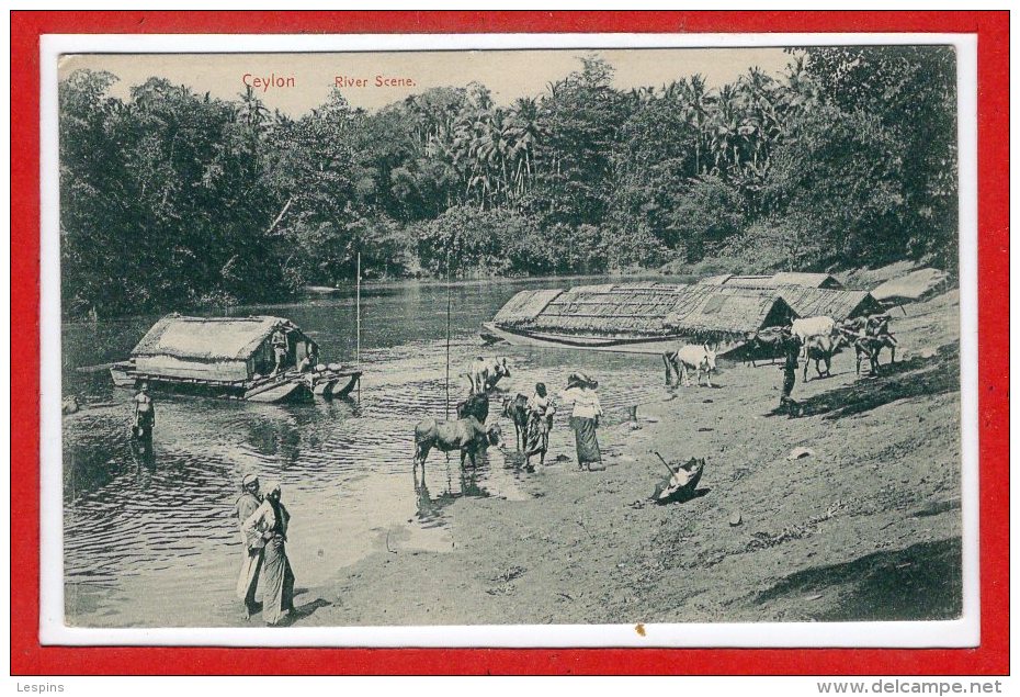 ASIE --  SRI LANKA - ( CEYLAN )  --  River Scene - Sri Lanka (Ceylon)