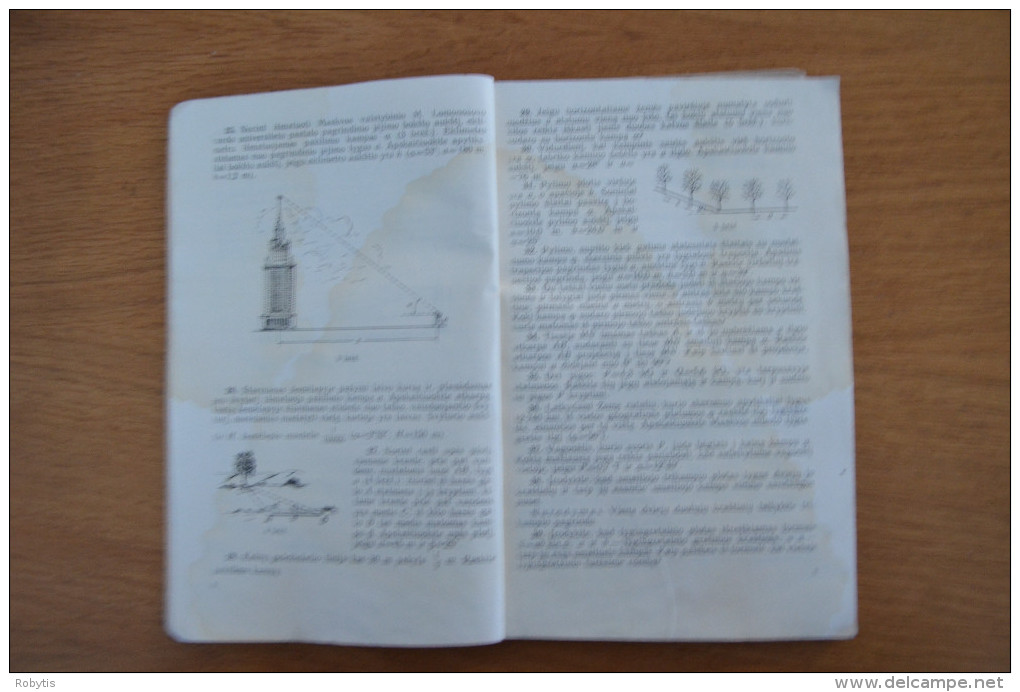 Lithuania Litauen School Book The Set Trigonometry 9-10 Class  1965 - Andere & Zonder Classificatie