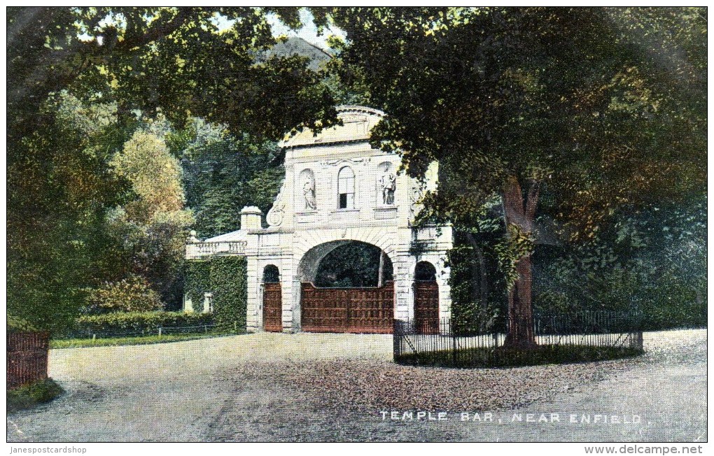 TEMPLE BAR NEAR ENFIELD - MIDDLESEX - POSTALLY USED 1910 - Middlesex