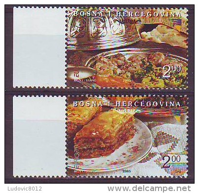 Bosnia 2005 Europa Gastronomy Complete Set MNH** Bosnie 2005 Gastronomie Serie Complète - Bosnien-Herzegowina