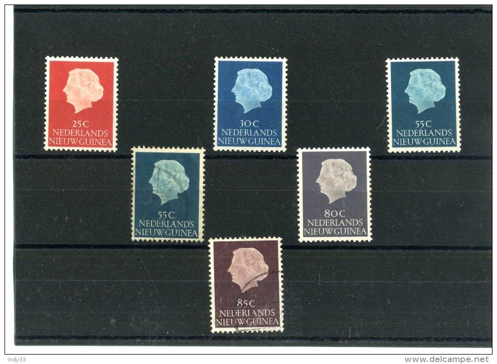 - PAYS BAS . TIMBRES DE NOUVELLE GUINEE . OBLITERES . - Netherlands New Guinea