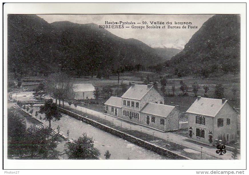 BORDERES  - Vallée Du Louron, Groupe Scolaire Et Bureau De Poste - Borderes Louron