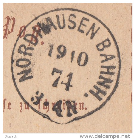 DR Ganzsache K1 Nordhausen Bahnh. 19.10.74 Gel. Nach Ungarn - Briefe U. Dokumente