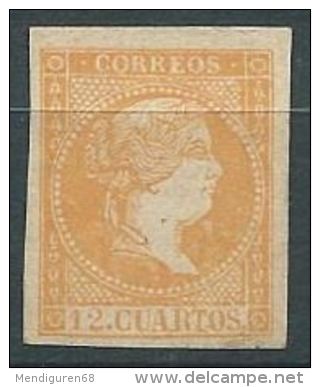ESPAGNE SPANIEN SPAIN ESPAÑA 1856 12 CUARTOS ISABEL II MNH  ED NE, 1 MI M.A. 1, SG N.S., SC 48, YV 46 - Ensayos & Reimpresiones
