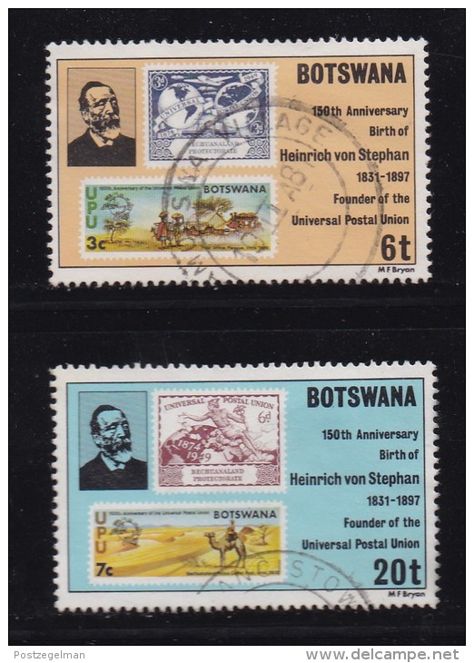 BOTSWANA, 1981, Cancelled Stamps , Heinrich Von Stephan, 262-263 , #792 - Botswana (1966-...)