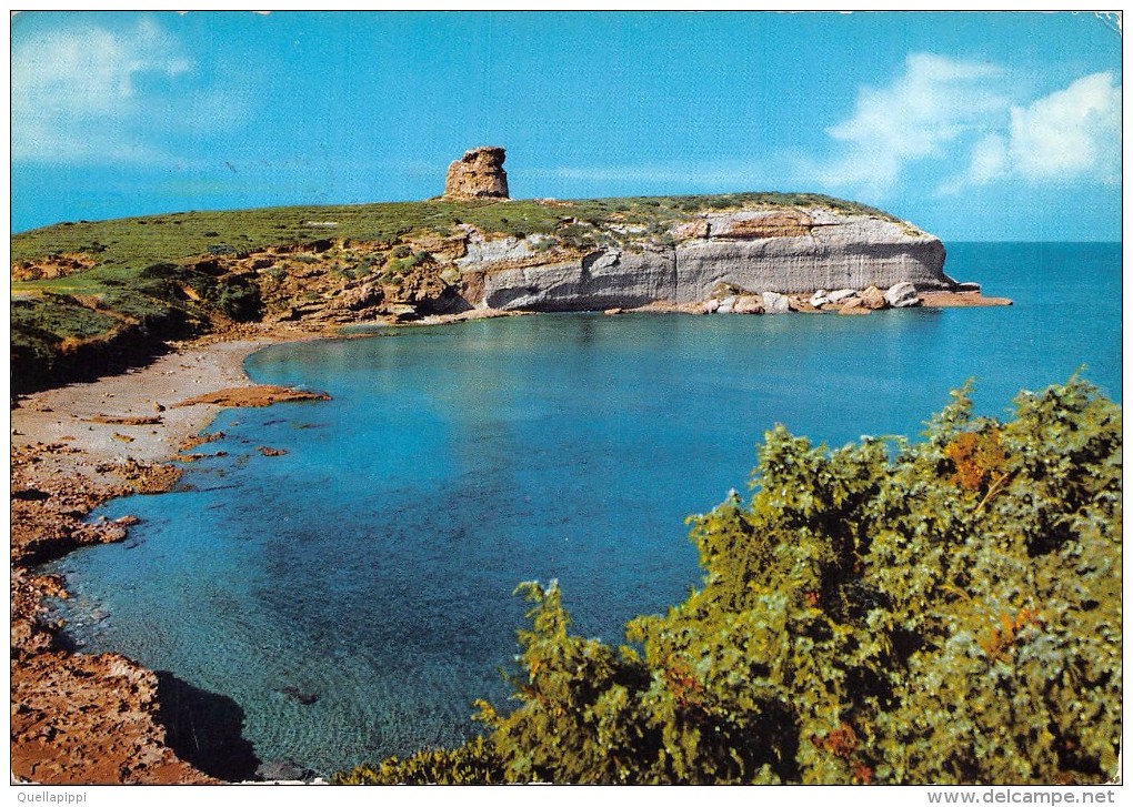 03944 "(OR)  CUGLIERI - S'ARCHITTA - TORRE DEL POZZO"  PANORAMA.   CART.  SPED. 1966 - Oristano