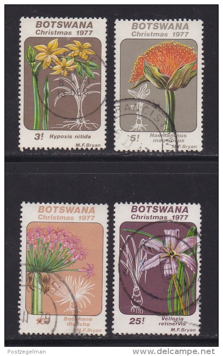 BOTSWANA, 1977, Cancelled Stamps ,Christmas, 193-197 , #760 - Botswana (1966-...)