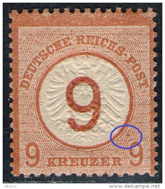 9 Kreuzer Gelbbraun DR Nr. 30 Ungebraucht Mit Falz - Unused Stamps