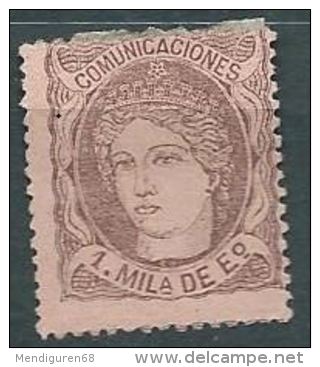 ESPAGNE SPANIEN SPAIN ESPAÑA 1870 1 MILÉSIMA ALEGORÍA I REPÚBLICA ED 102, MI 96, SG 172, SC 159, YV 102 - Used Stamps