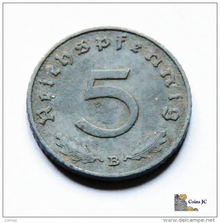 GERMAN - THIRD  REICH -  5 Reichspfennig - 1940B - 5 Reichspfennig