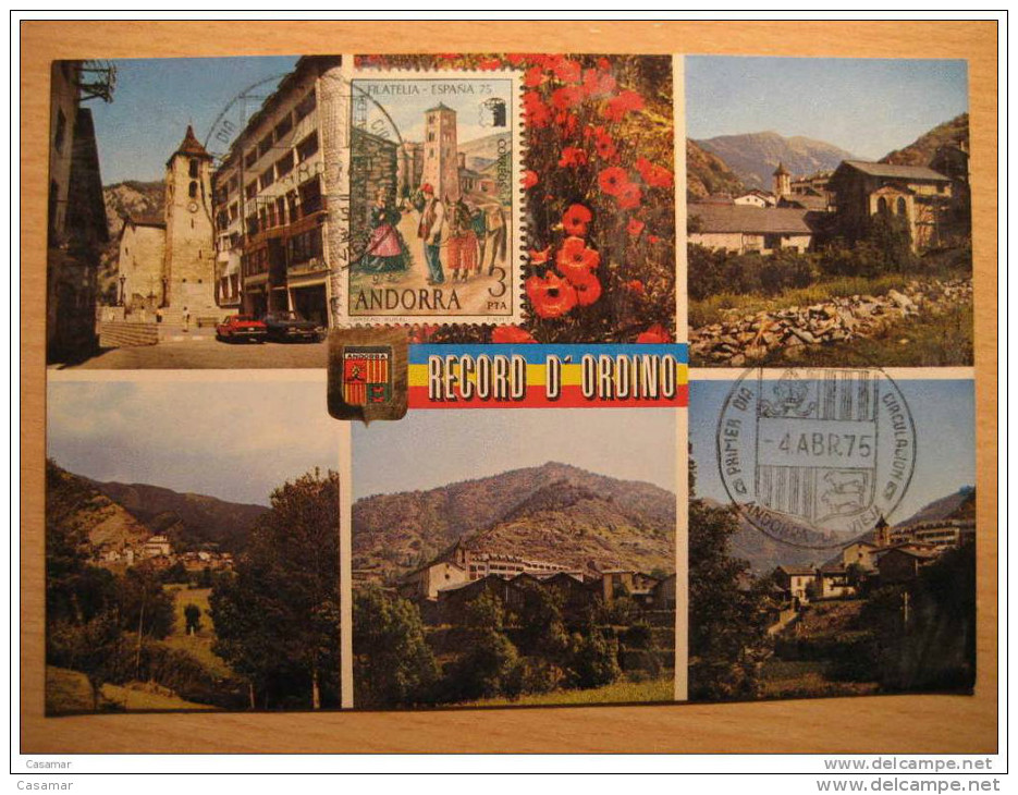ANDORRA Ordino Romanico Romanic Romanique Valls Mountains Tarjeta Postal Maxima Maxi Maximum Card ANDORRE - Cartoline Maximum